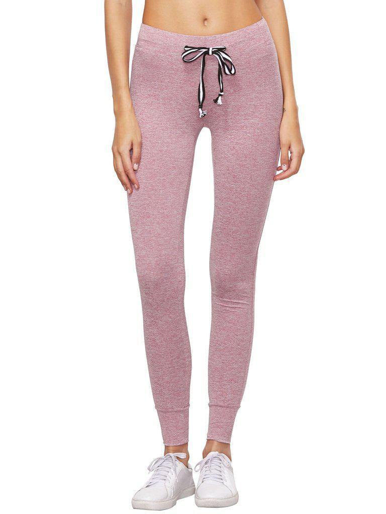 Rust Heathered Knit Sports Pants-sportswear-Des Mess