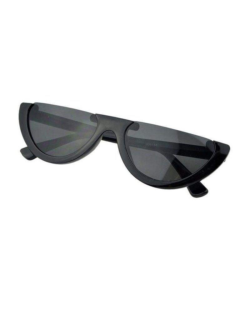 Blackgray Half-Frame Sunglasses-accessories-Des Mess