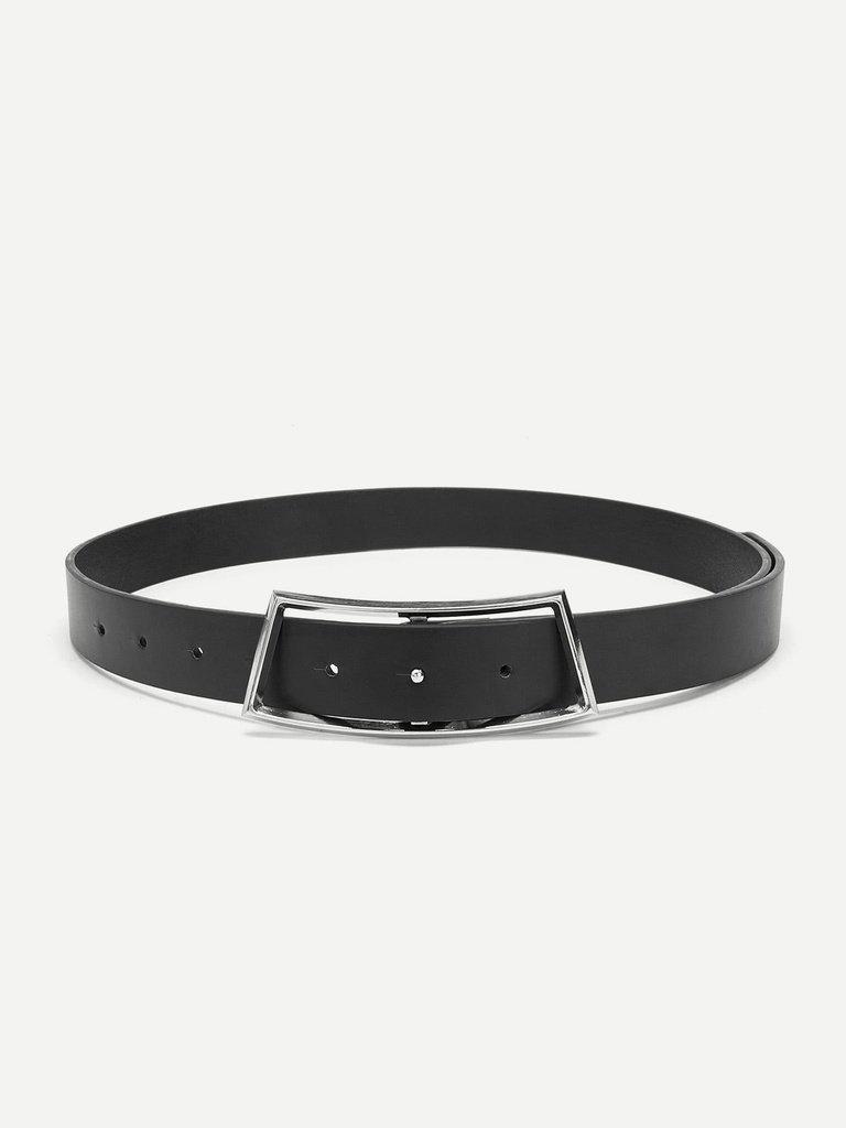 Buckle Design Faux Leather Belt-accessories-Des Mess