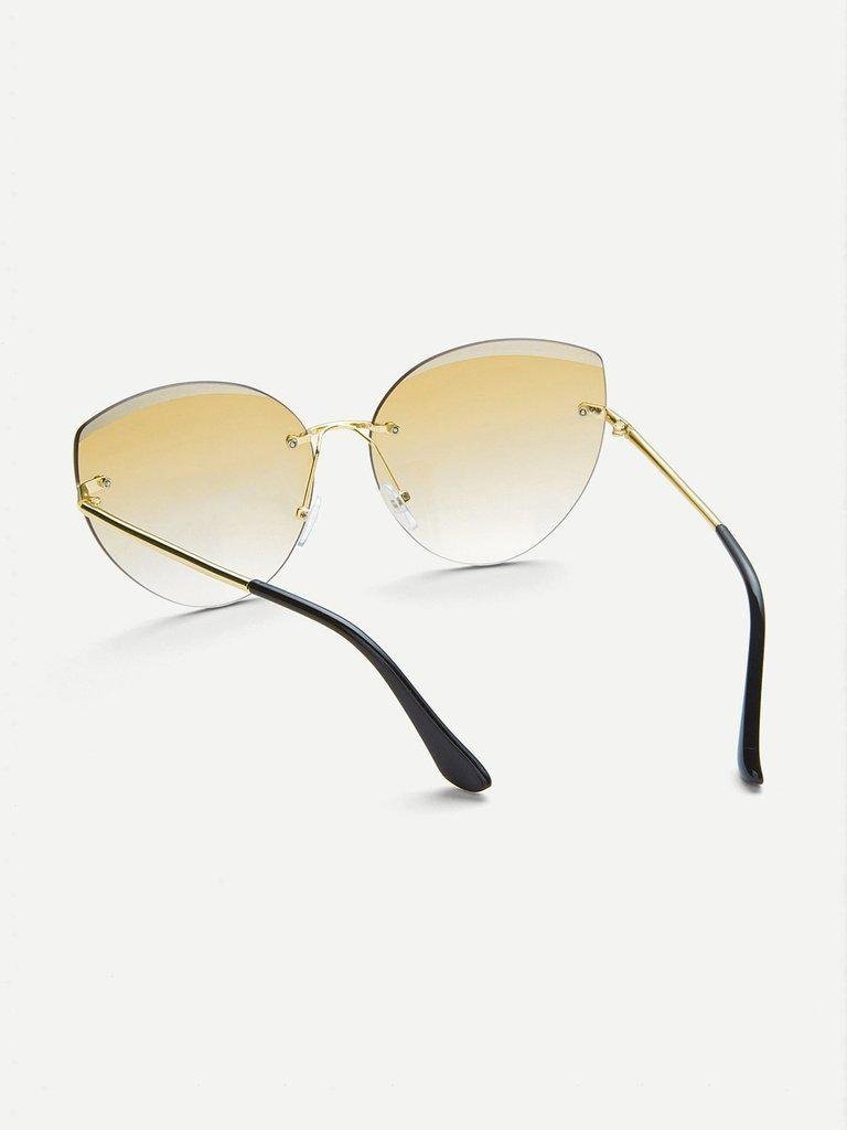 Rimless Tinted Lens Sunglasses-accessories-Des Mess