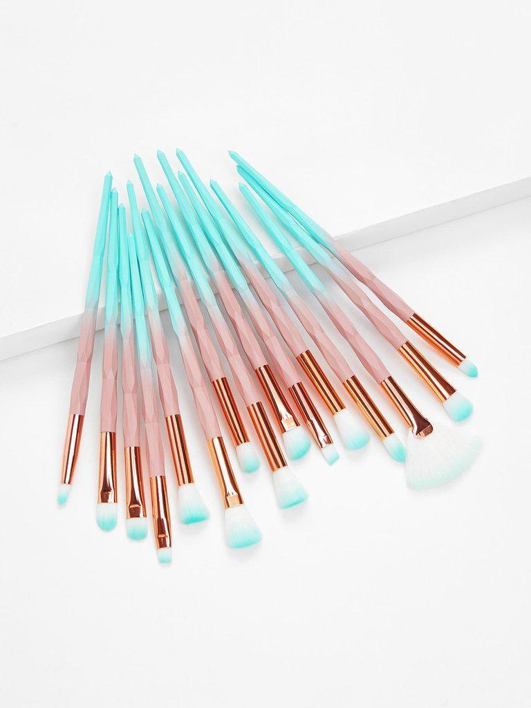 Ombre Professional Makeup Brush 15pcs-makeup-Des Mess