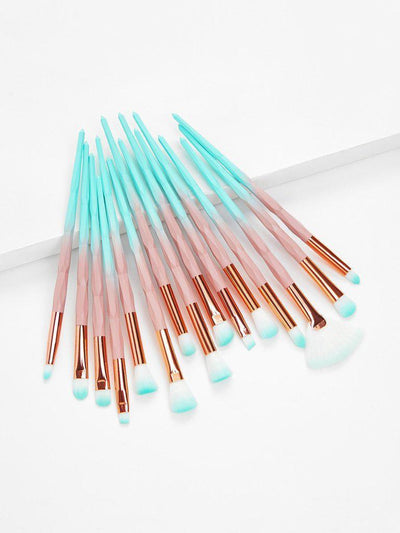 Ombre Professional Makeup Brush 15pcs-makeup-Des Mess