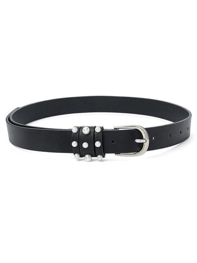Faux Pearl Detail Belt-accessories-Des Mess