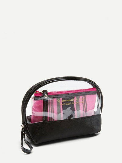 Striped Makeup Bag 2pcs-makeup-Des Mess