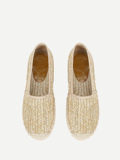 Cap Toe Espadrille Flats-shoes-Des Mess
