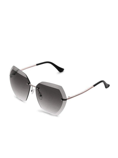 Rimless Oversized Sunglasses-accessories-Des Mess