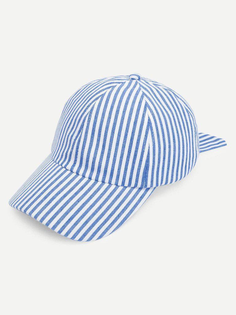 Striped Knot Baseball Cap--Des Mess