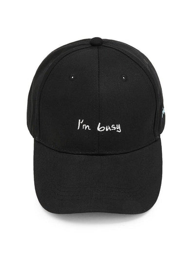 Embroidered Letter Baseball Cap-accessories-Des Mess