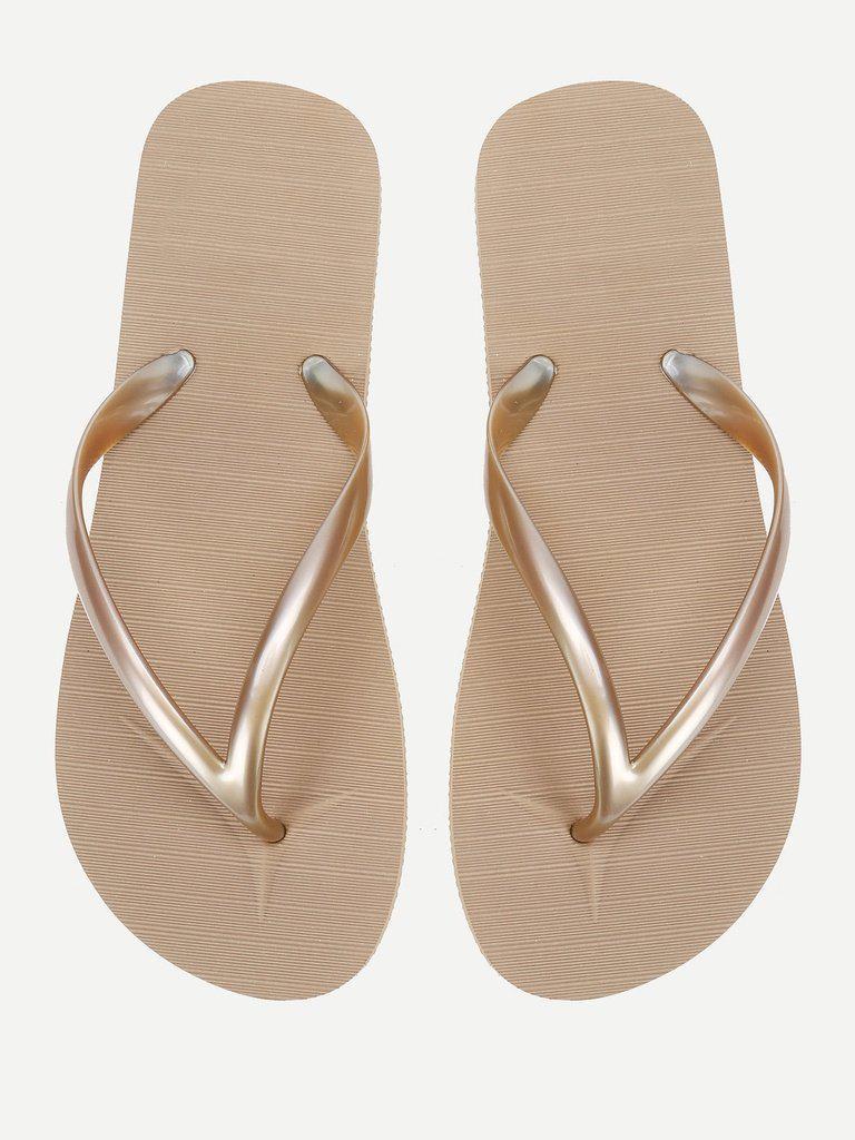 Letter Toe Post Sandals-shoes-Des Mess