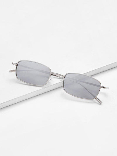 Minimalist Rectangle Lens Sunglasses-accessories-Des Mess