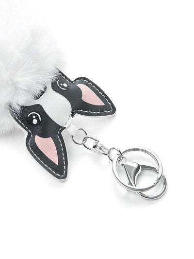 Dog Detail Pom Pom Keychain-others-Des Mess