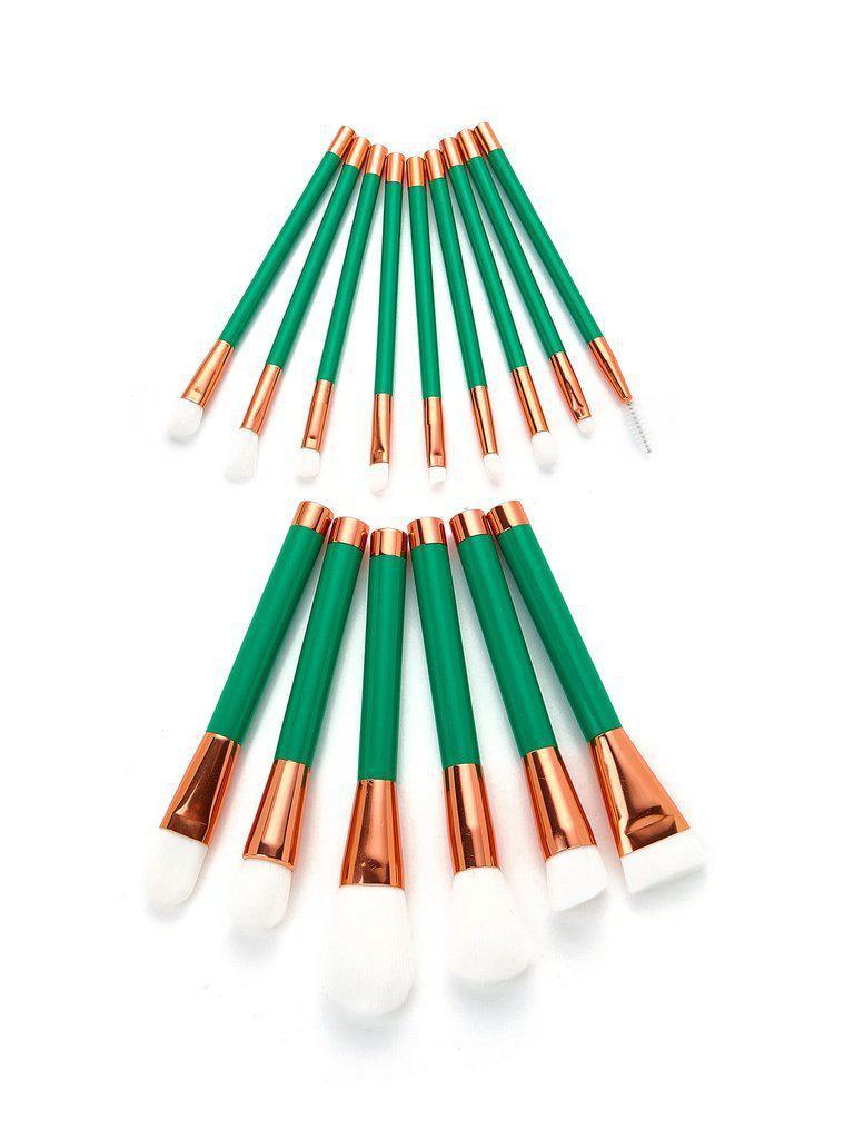 Color Block Makeup Brush 15pcs-makeup-Des Mess