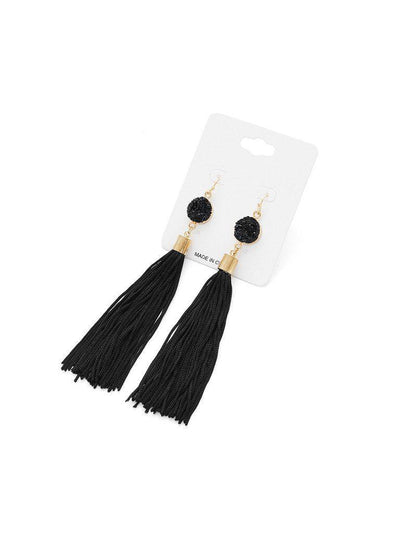 Tassel Drop Earrings-jewelry-Des Mess
