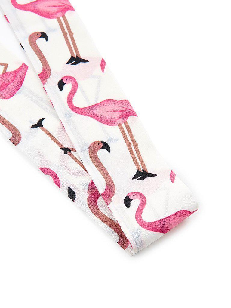 Flamingo Print Skinny Scarf-accessories-Des Mess