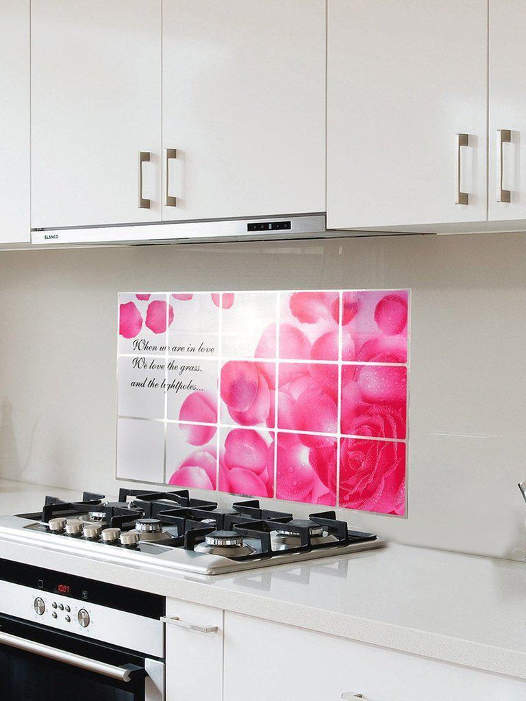 Flower Pattern Oil Proof Sticker-others-Des Mess