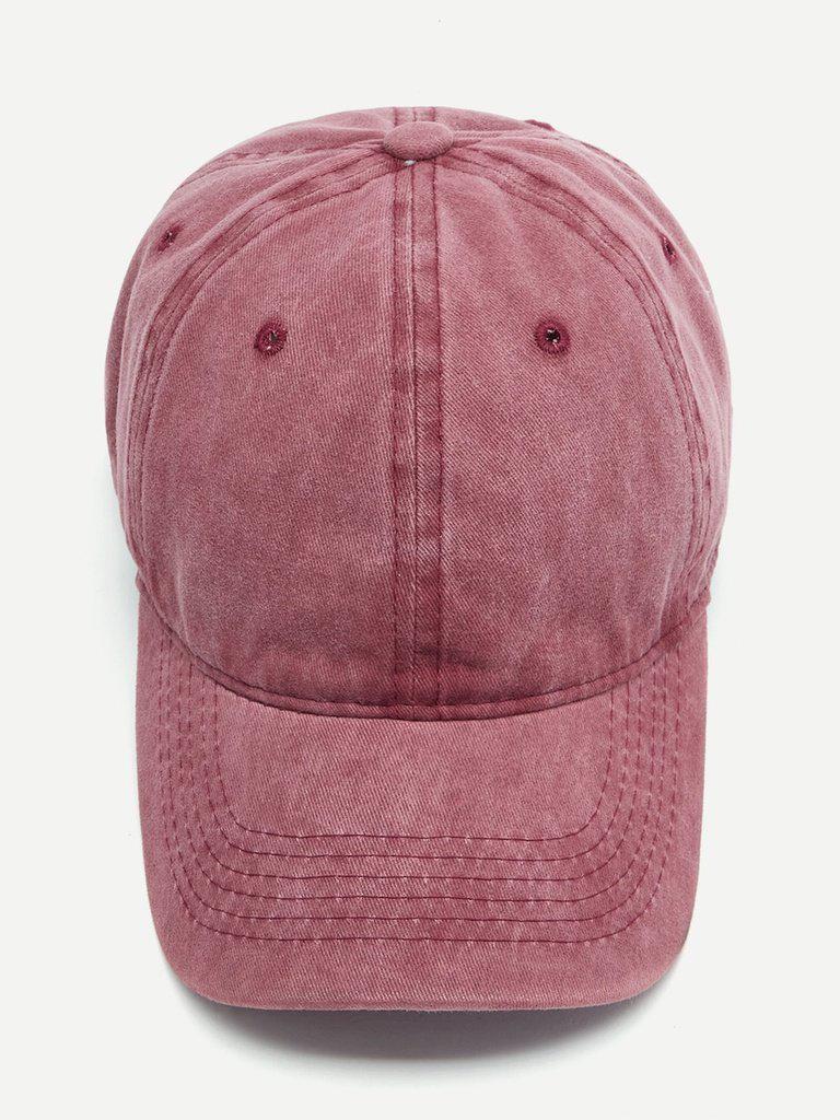 Embroidered Hole Detail Baseball Cap-accessories-Des Mess