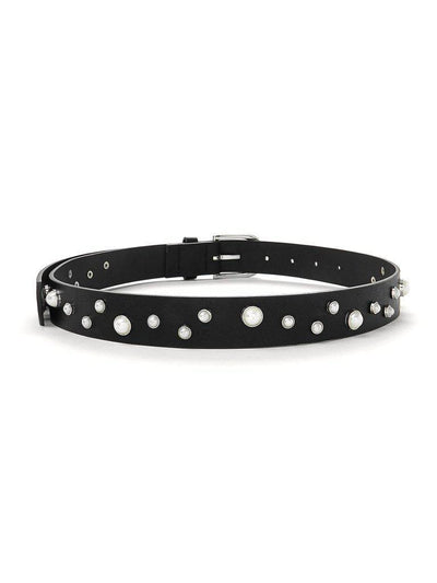 Faux Pearl Decor Belt-accessories-Des Mess