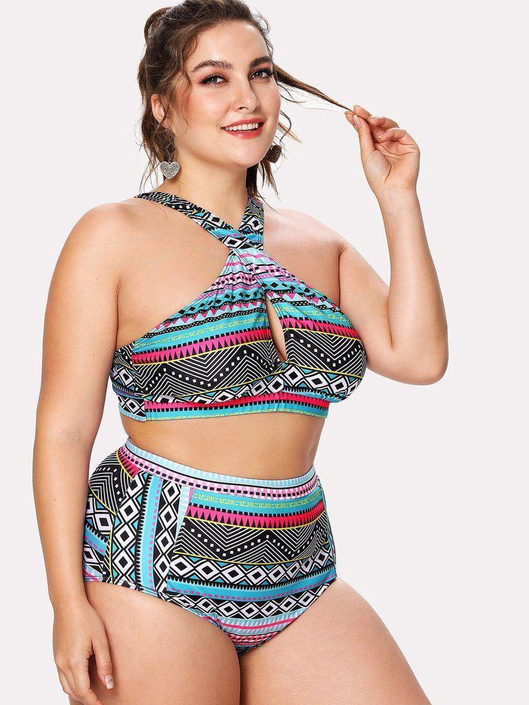 Geometric Pattern Bikini Set