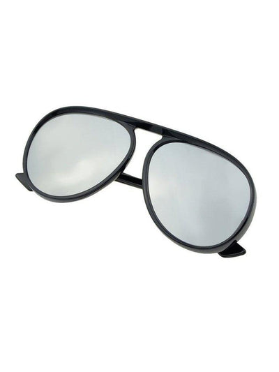 Blackwhite Large Frame Thick Side Sunglasses-accessories-Des Mess