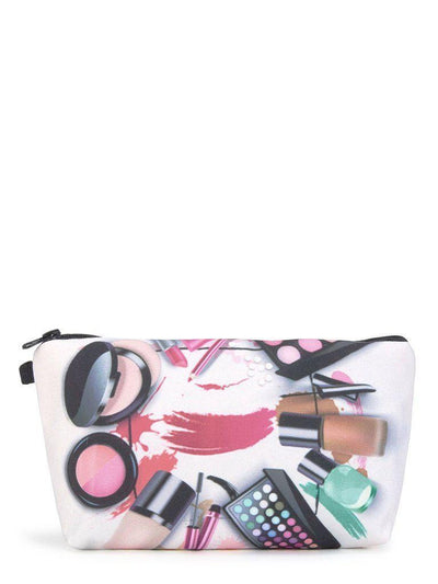 Cosmetics Print Zipper Pouch-makeup-Des Mess