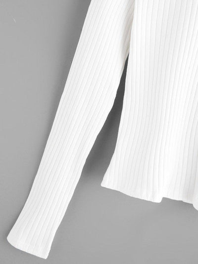 Criss Cross Back Ribbed Sweater-outerwear-Des Mess