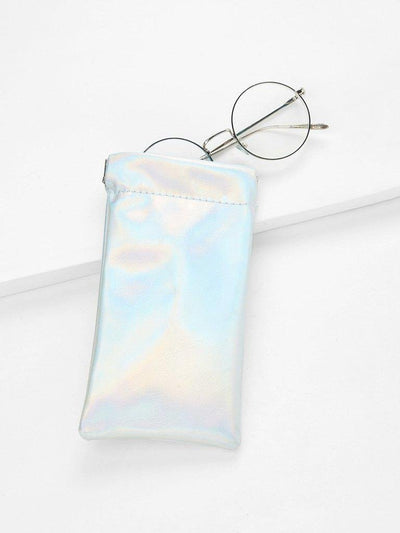 Iridescent PU Glasses Bag-accessories-Des Mess