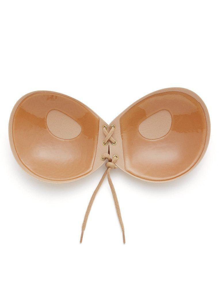Seamless Lace Up Push Up Self Adhesive Bra-lingerie-Des Mess