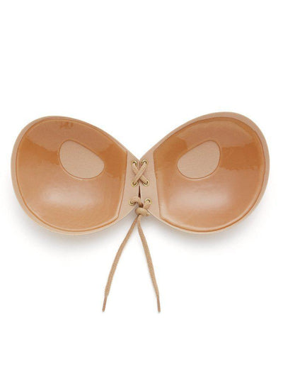 Seamless Lace Up Push Up Self Adhesive Bra-lingerie-Des Mess
