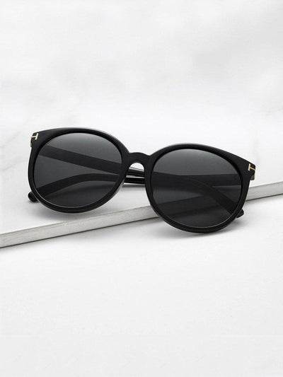 Black Cat Eye Reflective Lenses Sunglasses-accessories-Des Mess