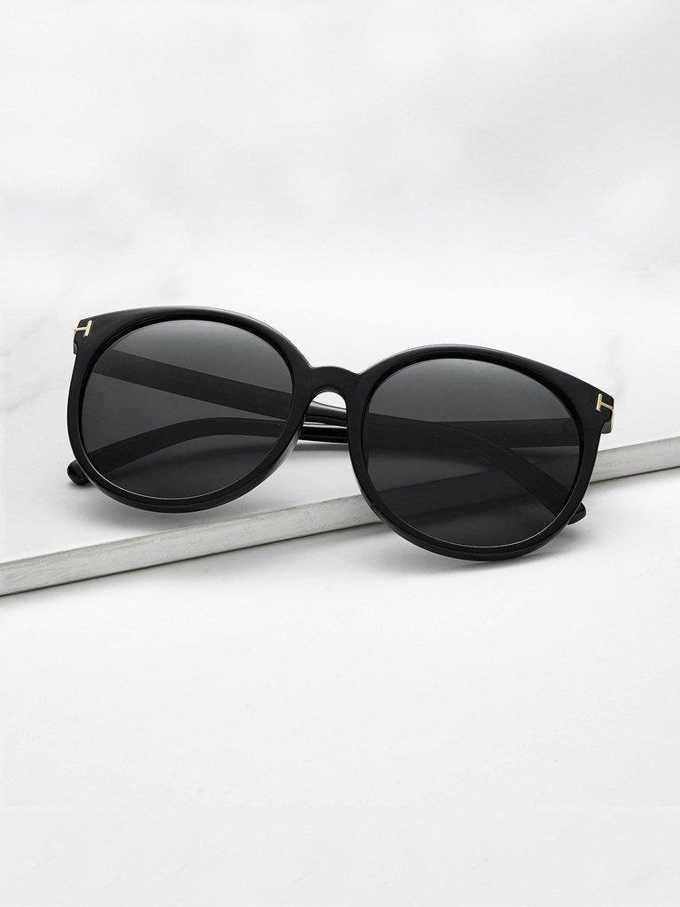 Black Cat Eye Reflective Lenses Sunglasses-accessories-Des Mess
