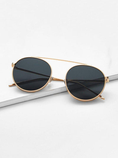 Top Bar Metal Frame Sunglasses-accessories-Des Mess