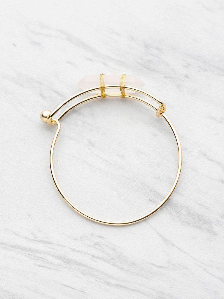 Random Color Crystal Adjustable Bangle-jewelry-Des Mess