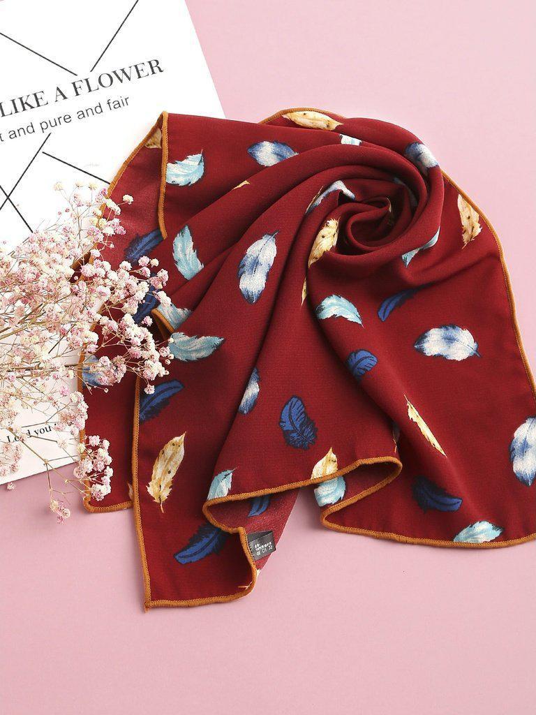 Feather Print Bandana-accessories-Des Mess