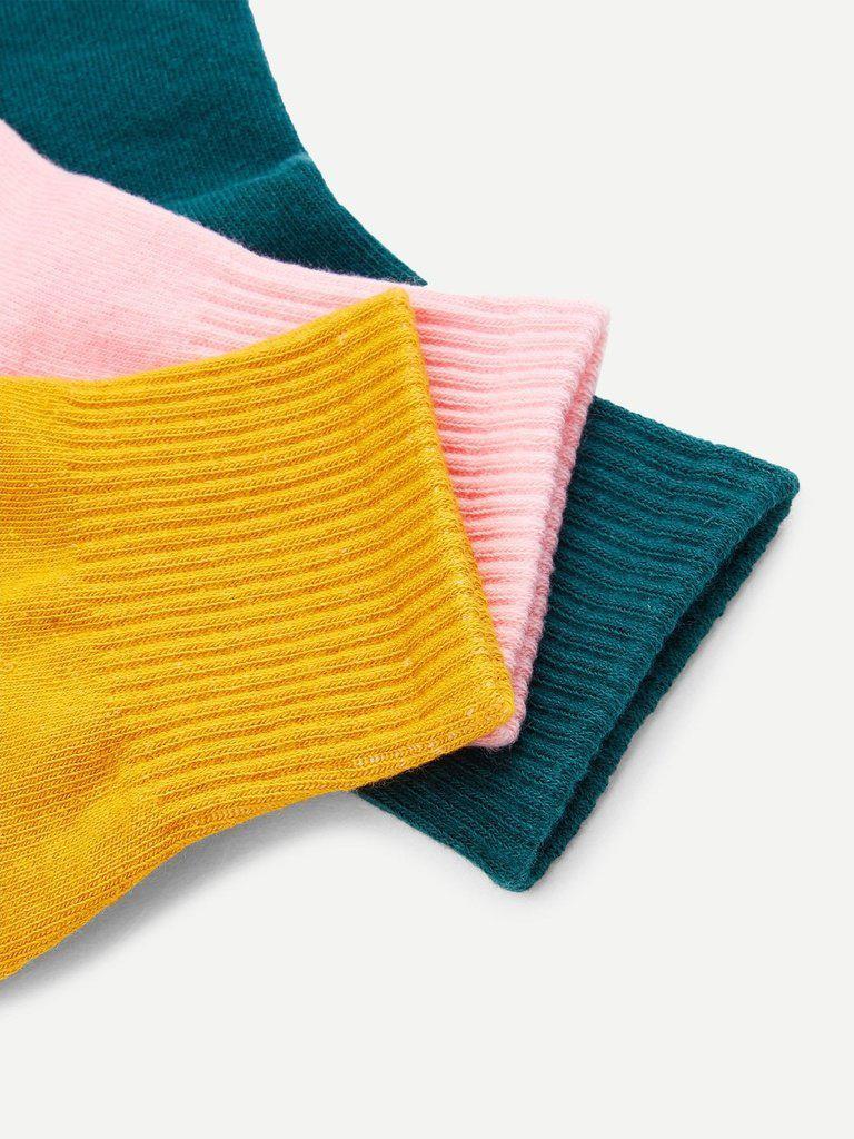 Cotton Ankle Socks 3Pairs-accessories-Des Mess