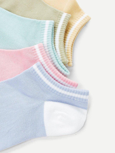 Cotton Ankle Socks 5 Pairs-accessories-Des Mess