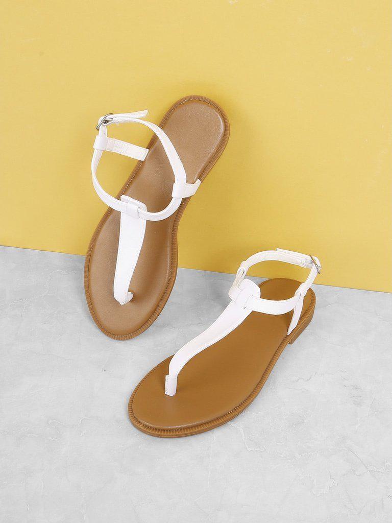 Toe Post Flat Sandals-shoes-Des Mess