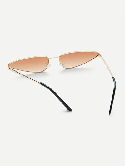 Tinted Lens Metal Frame Sunglasses-accessories-Des Mess
