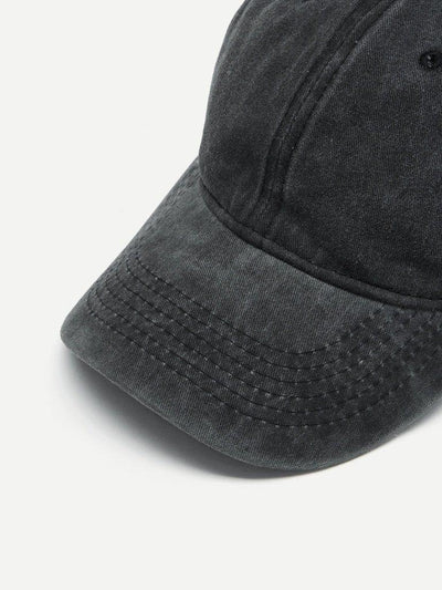 Embroidered Hole Detail Baseball Cap-accessories-Des Mess
