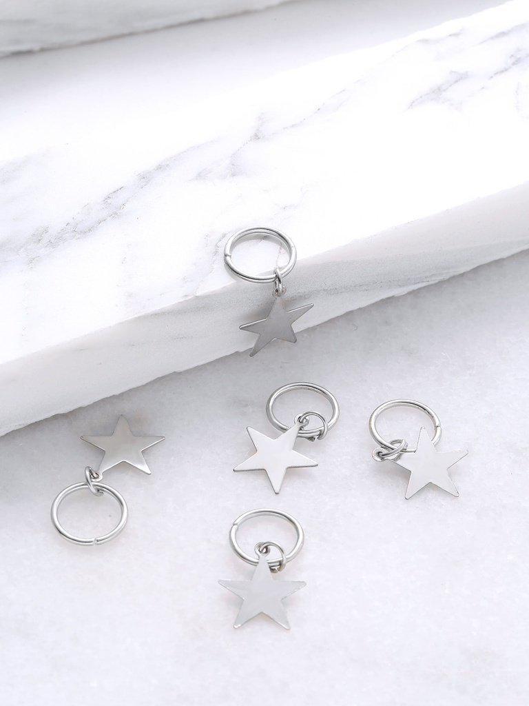 Star Shaped Hair Ring Set-hair-Des Mess