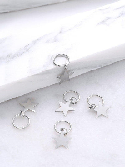 Star Shaped Hair Ring Set-hair-Des Mess