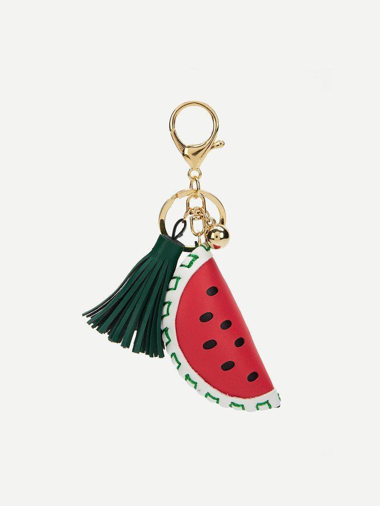 Watermelon & Tassel Charm Keychain-others-Des Mess