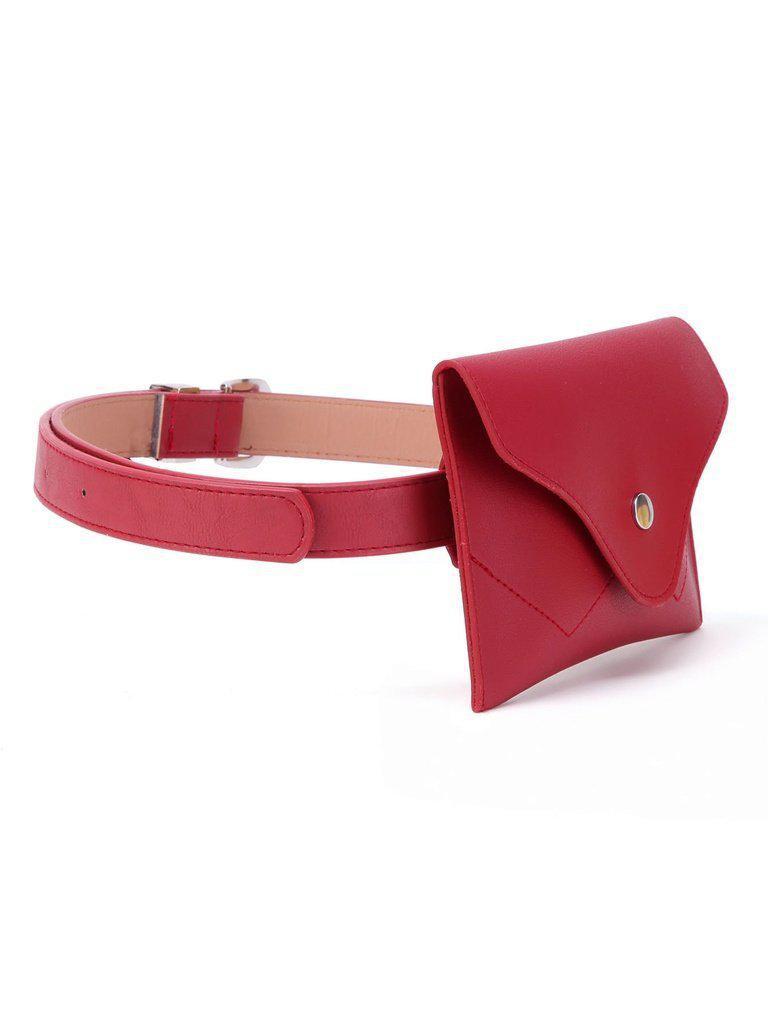 Buckle Belt With Removable Fanny Pack-accessories-Des Mess