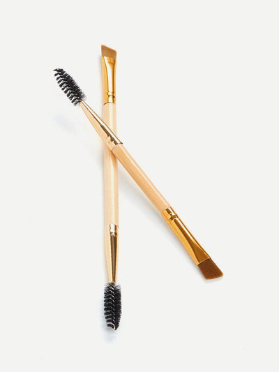 Two Head Eyebrow Brush 2pcs-makeup-Des Mess