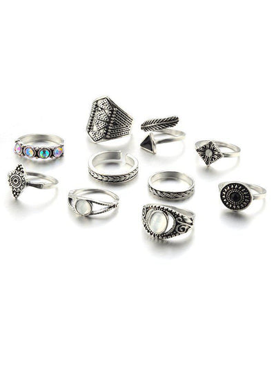 Wrapped Ring Pack 10pcs-jewelry-Des Mess
