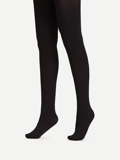 Rib Knit Tights-accessories-Des Mess