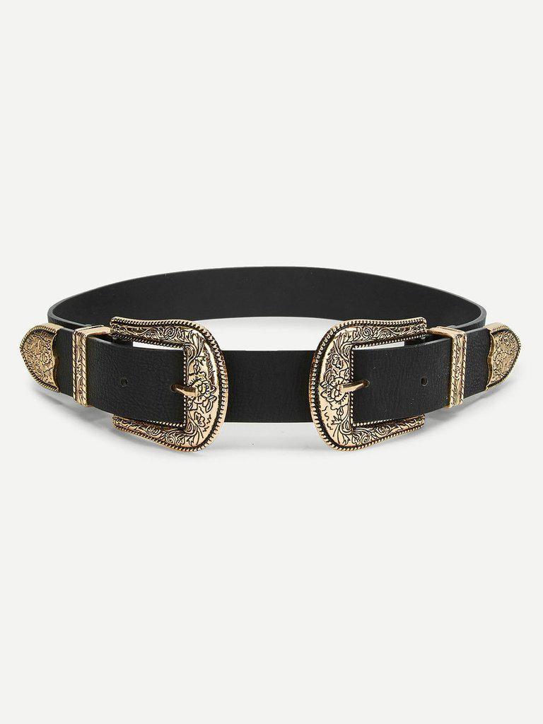 Double Western Buckle Belt-accessories-Des Mess