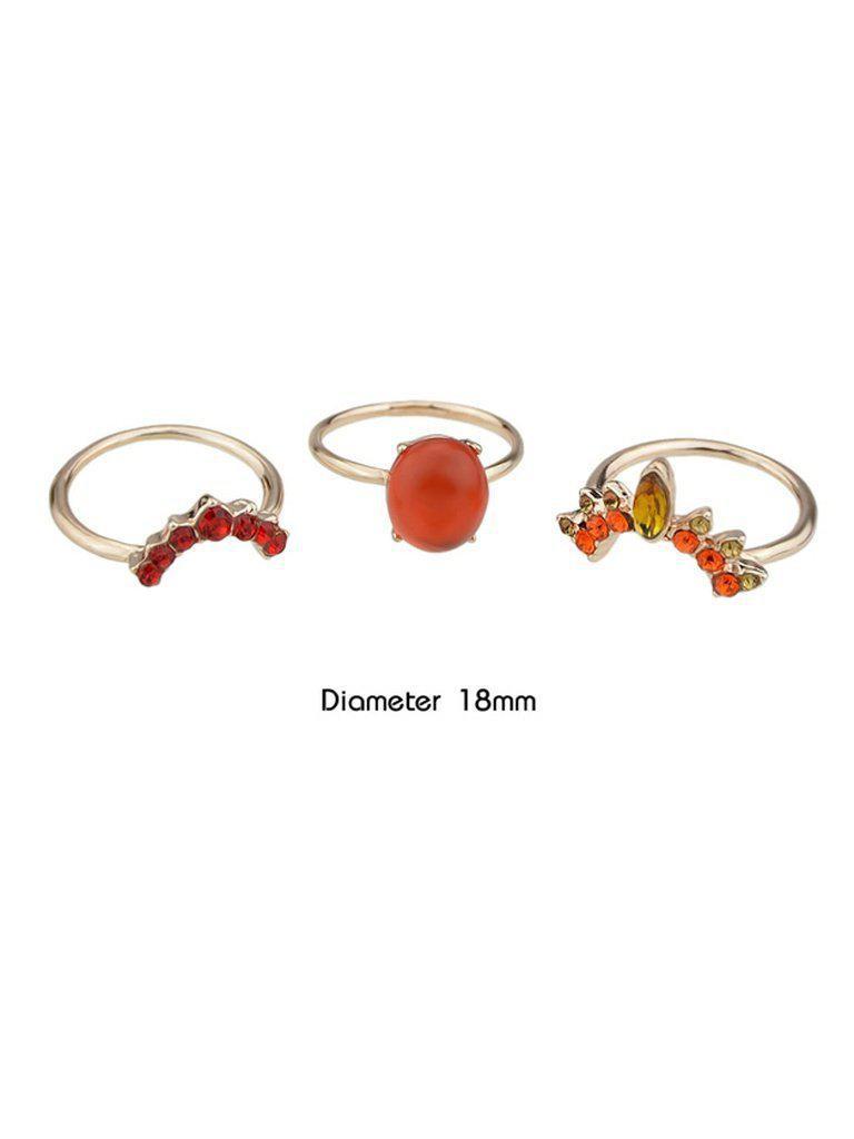 Size 8 Gem Rings 3-Pieces Set-jewelry-Des Mess
