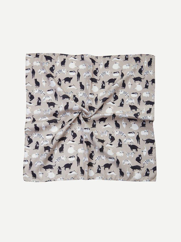 Cat Print Bandana Scarf-accessories-Des Mess