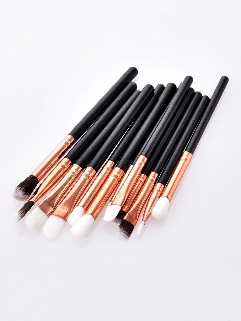 Two Tone Handle Eye Brush 12pcs-makeup-Des Mess