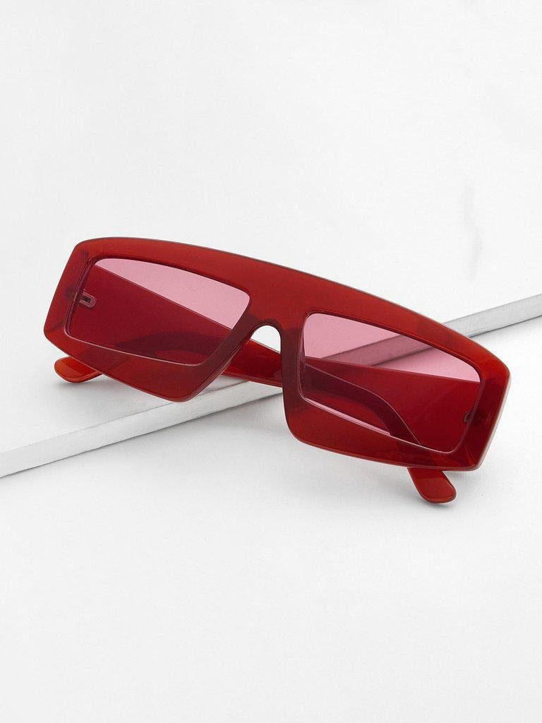 Chunky Frame Tinted Lens Sunglasses-accessories-Des Mess